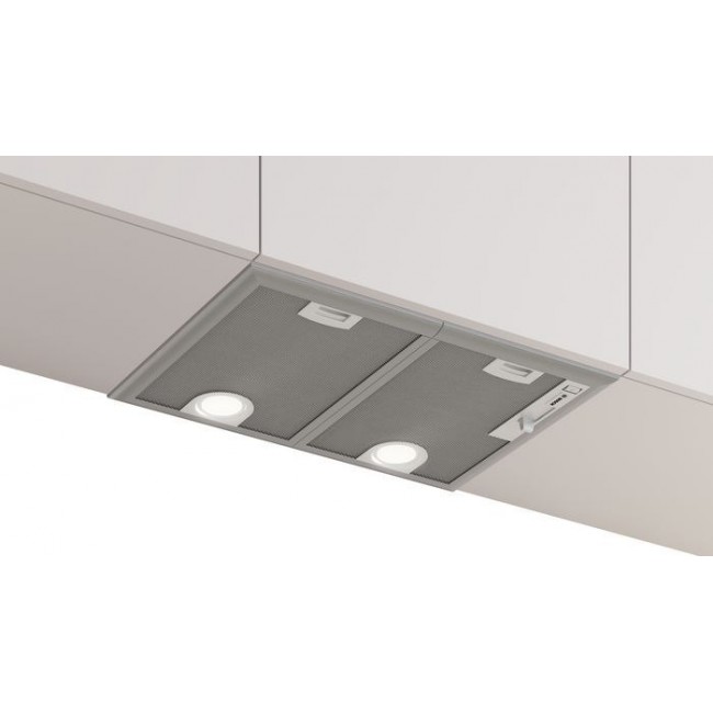 Bosch Serie 4 DHL555BM cooker hood Built-in Metallic, Silver 604 m /h