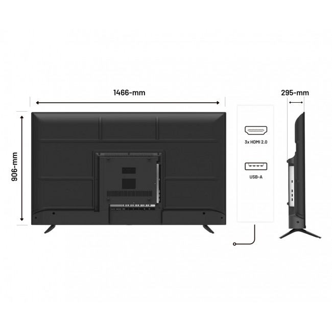 JAPANNEXT JN-IPS650UHD60F computer monitor 165.1 cm (65