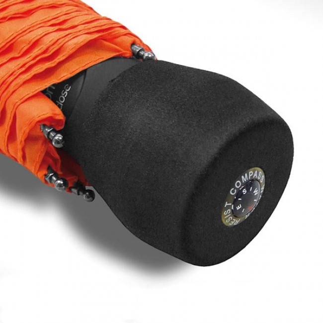 EuroSCHIRM light trek automatic Orange Fiberglass Polyester Compact Rain umbrella
