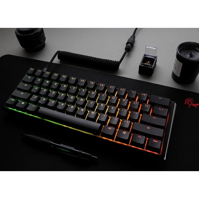 Ducky One 3 Classic Mini keyboard Gaming USB QWERTZ German Black, White