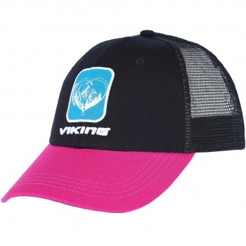 Czapka damska VIKING Terra czarno r owa one size