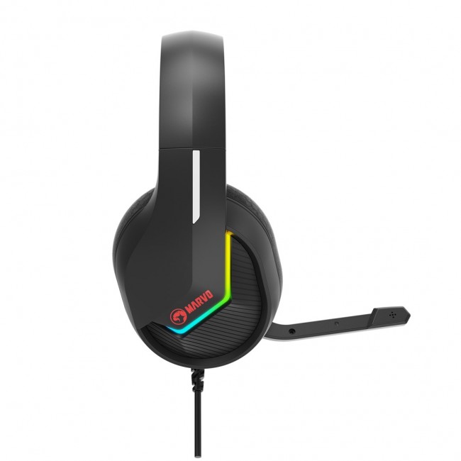 Marvo H8618 Headset Wired Head-band Gaming USB Type-A Black