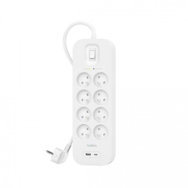 Belkin SRB003CA2M surge protector White 8 AC outlet(s) 2 m