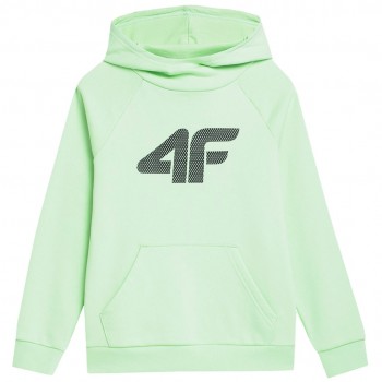 Boys' sweatshirt 4F light green 4FJSS23TSWSM220 42S 146cm