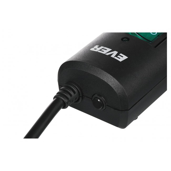 Ever Optima 5m Black 6 AC outlet(s) 250 V Ever Optima 5m Black 6 AC outlet(s) 250 V