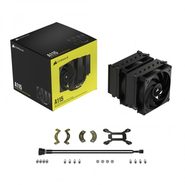 Corsair AF ELITE A115 Processor Air cooler 14 cm Black 1 pc(s) Corsair AF ELITE A115 Processor Air cooler 14 cm Black 1 pc(s)