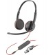 POLY Blackwire 3225 Stereo USB-C Headset +3.5mm Plug +USB-C/A Adapter