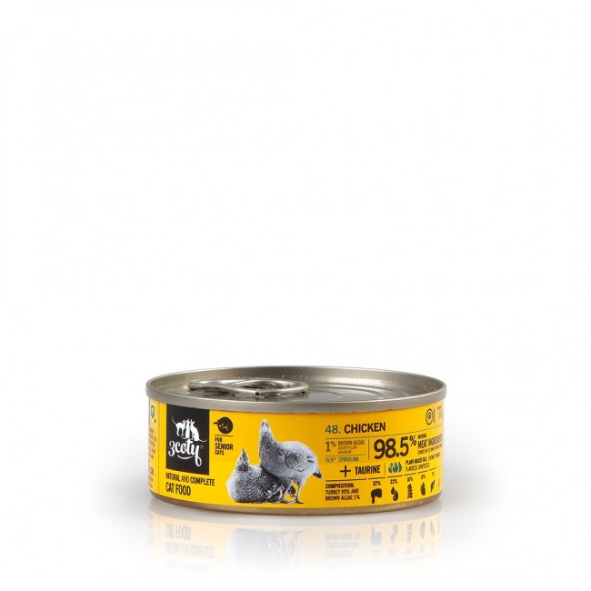 3COTY Chicken with spirulina Senior - wet cat food - 80g