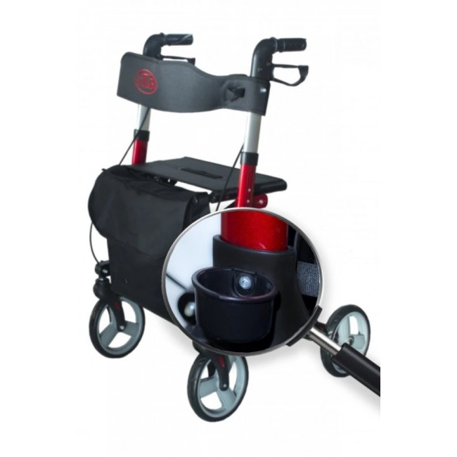 Aluminium four-wheel walker AT51006