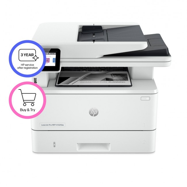 HP LaserJet Pro MFP 4102fdw Printer Laser A4 1200 x 1200 DPI 40 ppm Wi-Fi