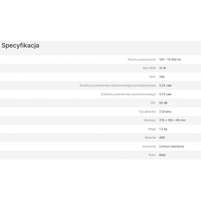 AVTEK WALL-MOUNTED SPEAKER WS 510