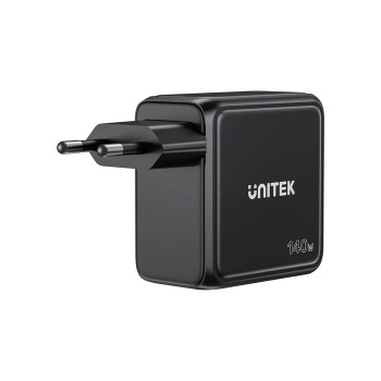 UNITEK GAN CHARGER WITH DISPLAY, 140W, 3xUSB-C