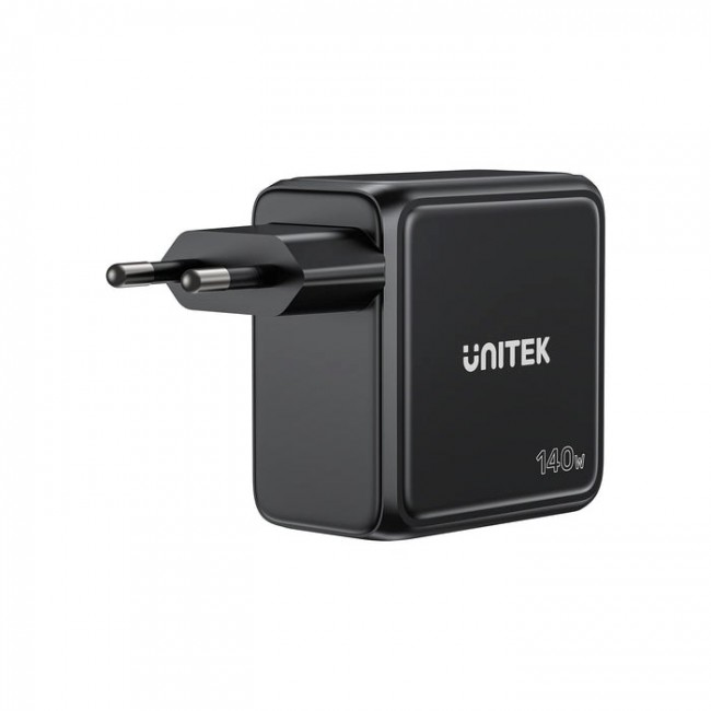 UNITEK GAN CHARGER WITH DISPLAY, 140W, 3xUSB-C