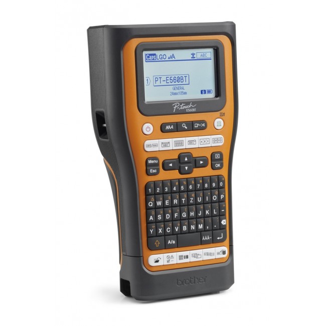 Brother PT-E560BTVP label printer Thermal transfer 180 x 180 DPI 20 mm/sec Wired & Wireless HSE/TZe Bluetooth QWERTZ Brother PT-E560BTVP label printer Thermal transfer 180 x 180 DPI 20 mm/sec Wired & Wireless HSE/TZe Bluetooth QWERTZ