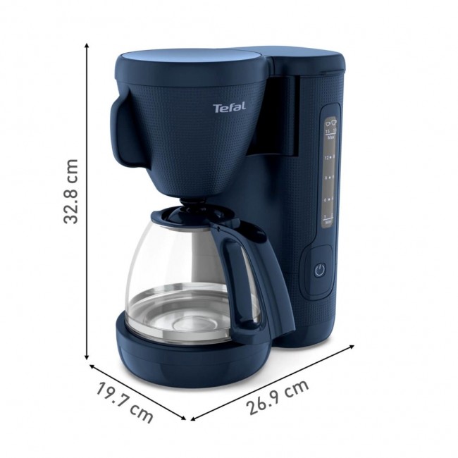 Tefal CM2M1410 Drip coffee maker 1000 W 1.25 l Navy blue