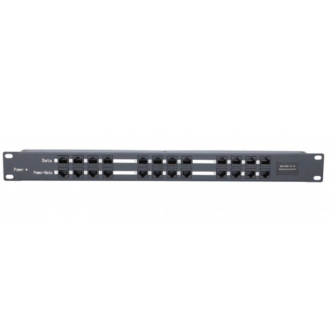 Extralink PoE Injector 12 Port 12x 100Mb/s RJ45, Rackmount