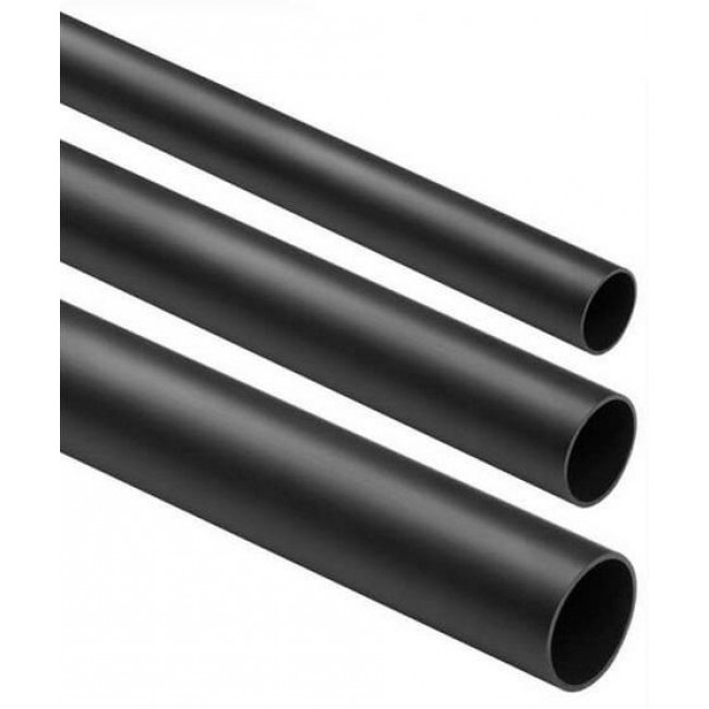 Rigid, smooth wiring pipe BLACK CRL-18 2m (PACK of 25pcs)