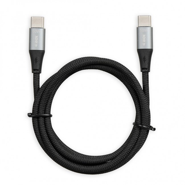 iBOX IKUTC USB-C cable 60W 1m Black