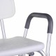 Shower stool with backrest and handles Shower stool with backrest and handles