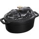 STAUB SPECIAL COCOTTE Cast iron pot oval pig 1 ltr, black STAUB SPECIAL COCOTTE Cast iron pot oval pig 1 ltr, black