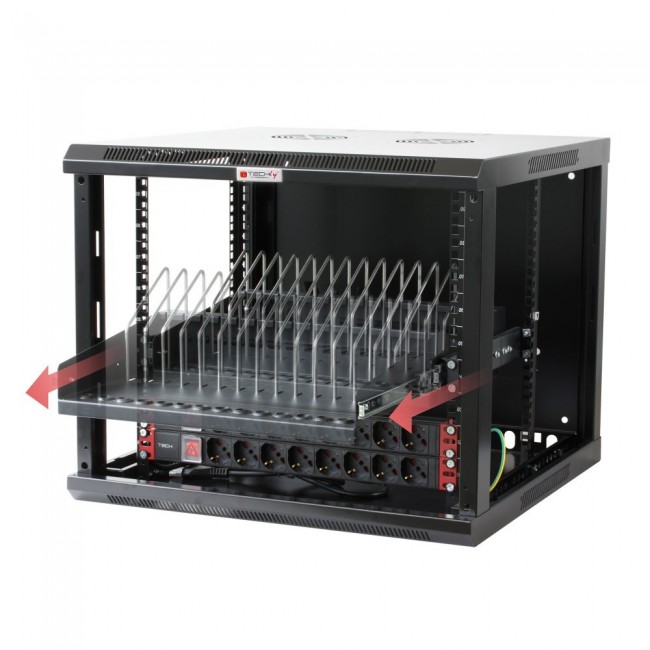 Techly I-CABINET-TRAY14BK rack accessory Rack shelf Techly I-CABINET-TRAY14BK rack accessory Rack shelf