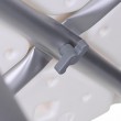 Rectangular shower stool with height adjustment Rectangular shower stool with height adjustment
