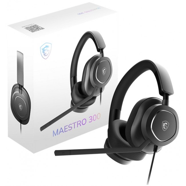 MSI Maestro 300 Headset Wired Head-band Gaming USB Type-C / USB Type-A Black MSI Maestro 300 Headset Wired Head-band Gaming USB Type-C / USB Type-A Black