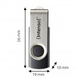 Intenso USB flash drive Office Line, 256 GB, USB-A, 3.2 Gen 1x1, black-silver Intenso USB flash drive Office Line, 256 GB, USB-A, 3.2 Gen 1x1, black-silver