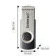 Intenso USB flash drive Office Line, 256 GB, USB-A, 3.2 Gen 1x1, black-silver