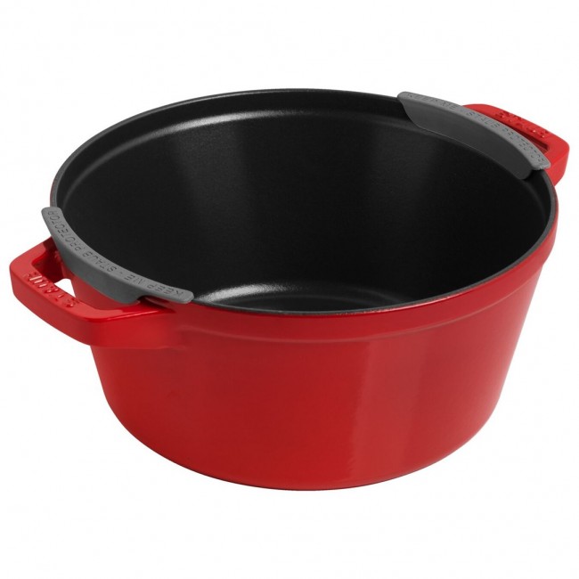 Staub La Cocotte Round Cast iron Casserole baking dish -- SET OF 3 PIECES