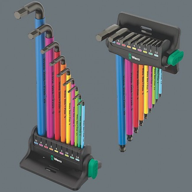 Wera 05133165001 hex key L-shaped hex key set Metric 9 pc(s)