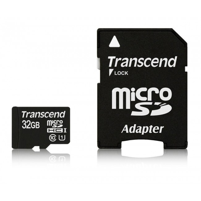Transcend microSDXC/SDHC Class 10 UHS-I 32GB with Adapter Transcend microSDXC/SDHC Class 10 UHS-I 32GB with Adapter