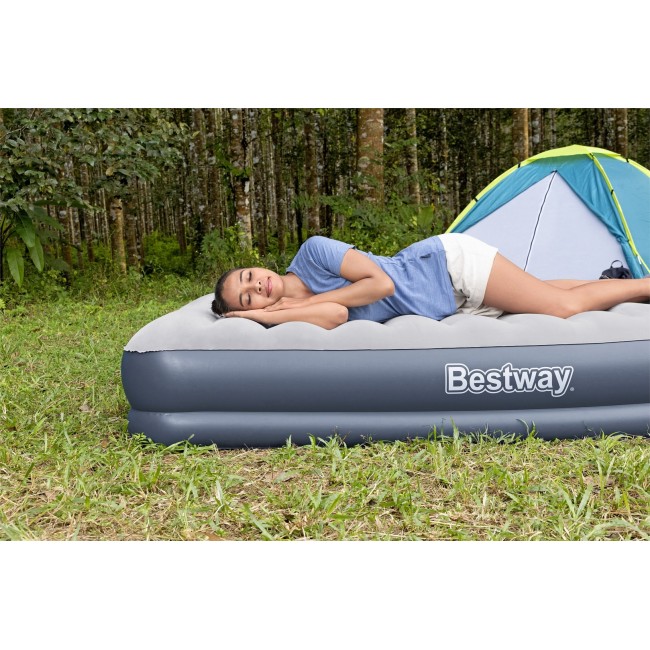 Bestway Tritech Air Mattress Queen with Rechargeable Pump 2.03 m x 1.52 m x 36 cm