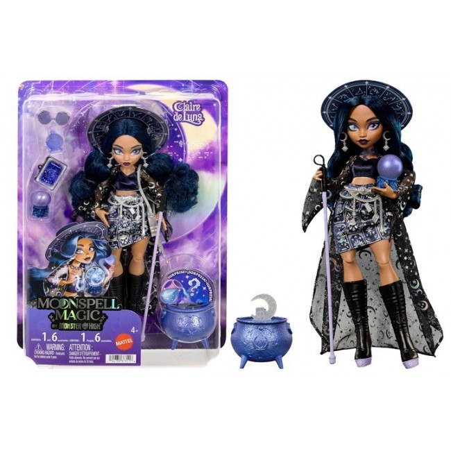 Monster High Moonspell Magic by Claire de Luna Fashion Doll, Clairvoyant Witch with Accessories