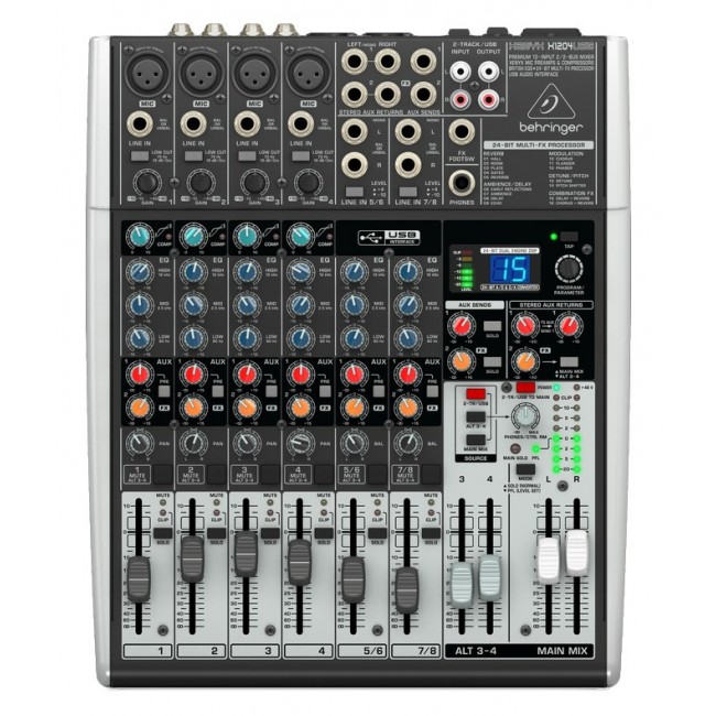 Behringer Xenyx X1204USB audio mixer 12 channels Grey