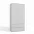 Topeshop SZAFA MALWA B bedroom wardrobe/closet 5 shelves 2 door(s) White