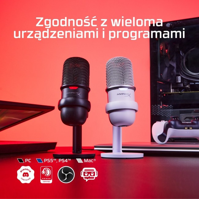 HyperX SoloCast - USB Microphone (White) HyperX SoloCast - USB Microphone (White)