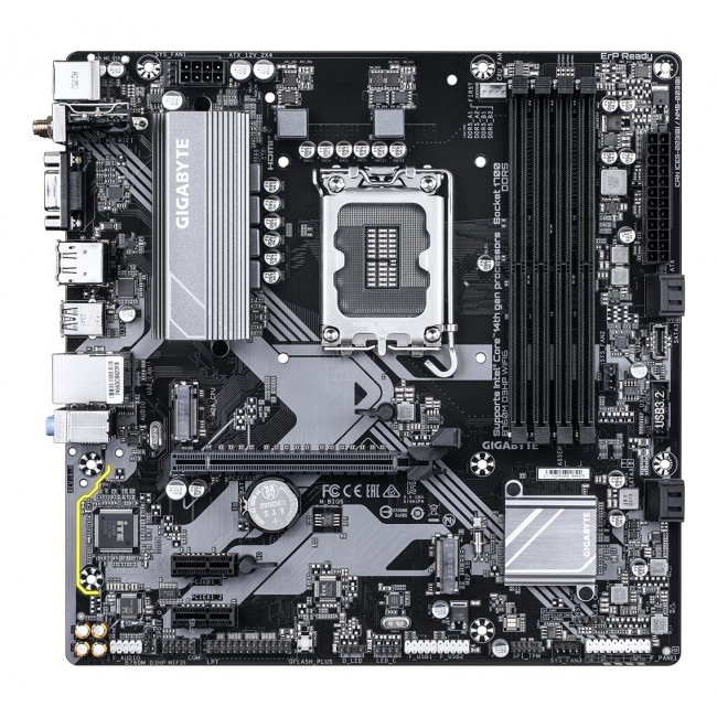 GIGABYTE B760M D3HP WIFI6 Motherboard - Supports Intel Core 14th Gen CPUs, 4+1+1 Phases Digital VRM, up to 5600MHz DDR5, 2xPCIe 4.0 M.2, Wi-Fi 6, GbE LAN, USB 3.2 Gen1 GIGABYTE B760M D3HP WIFI6 Motherboard - Supports Intel Core 14th Gen CPUs, 4+1+1 Phases Digital VRM, up to 5600MHz DDR5, 2xPCIe 4.0 M.2, Wi-Fi 6, GbE LAN, USB 3.2 Gen1
