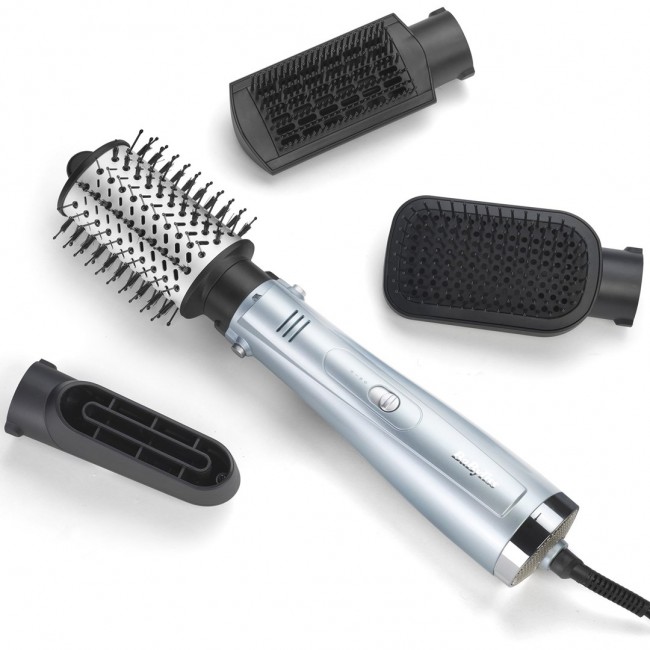 BaByliss Hydro-Fusion Hydro Fusion Smooth & Shape Hot air brush Warm Gray, Silver 1000 W 98.4 BaByliss Hydro-Fusion Hydro Fusion Smooth & Shape Hot air brush Warm Gray, Silver 1000 W 98.4