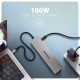 Axagon HMC-7HX2 USB-C 5Gbps DUAL 4K DISPLAY 7in1 hub