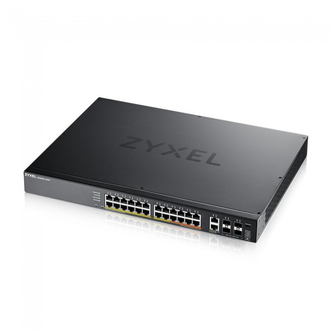 Zyxel XGS2220-30HP Managed L3 Gigabit Ethernet (10/100/1000) Power over Ethernet (PoE) Black Zyxel XGS2220-30HP Managed L3 Gigabit Ethernet (10/100/1000) Power over Ethernet (PoE) Black