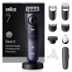 Braun BeardTrimmer 7 80789809 beard trimmer AC/Battery 40 2 cm Wet & Dry Dark Blue