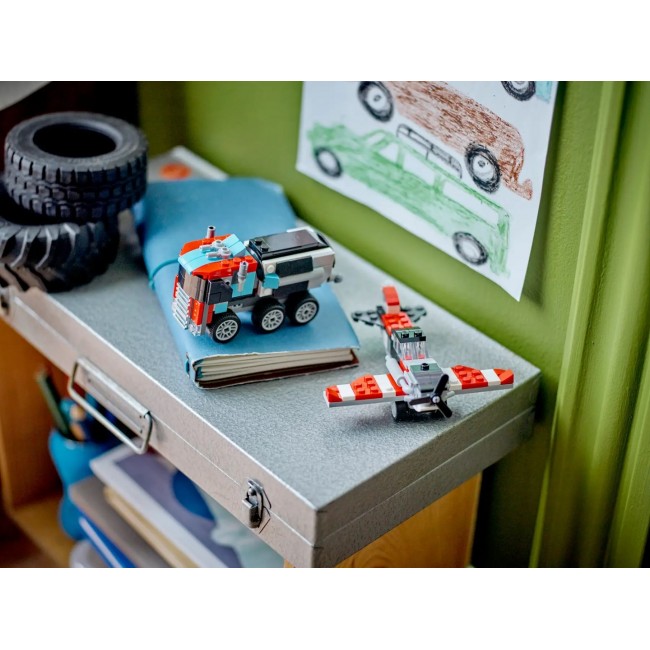 LEGO CREATOR 3 IN 1 31146 FLATBED TRUCK WITH HELICOPTER LEGO CREATOR 3 IN 1 31146 FLATBED TRUCK WITH HELICOPTER