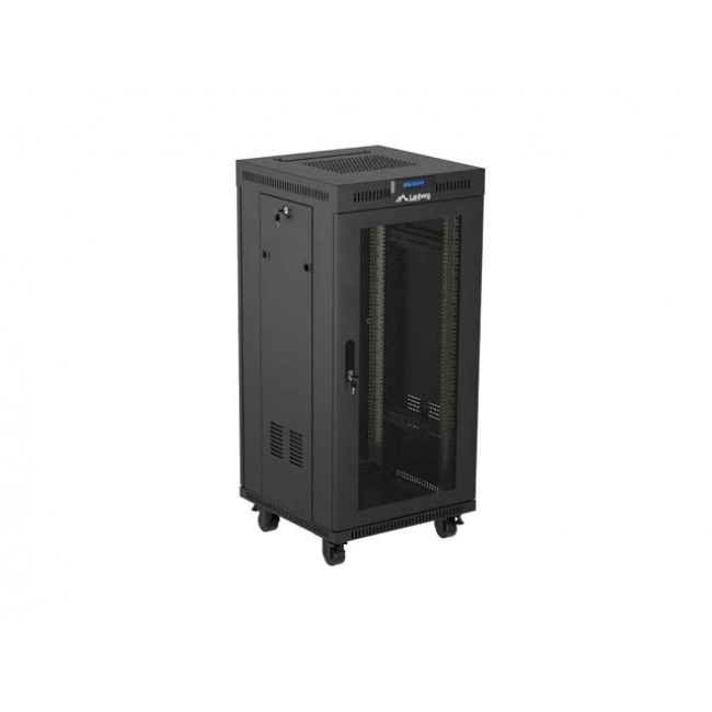 Lanberg FF01-6624-23BL rack cabinet 24U Freestanding rack Black