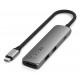 Satechi ST-P4SM interface hub USB Type-C 10000 Mbit/s Grey Satechi ST-P4SM interface hub USB Type-C 10000 Mbit/s Grey