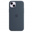 Apple iPhone 14 Plus Silicone Case with MagSafe - Storm Blue Apple iPhone 14 Plus Silicone Case with MagSafe - Storm Blue