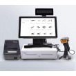 Equip Cash Register Drawer for Point of Sale (POS) System, 4 Bill/8 Coin Compartments, Removable Coin Slots, RJ11 connector