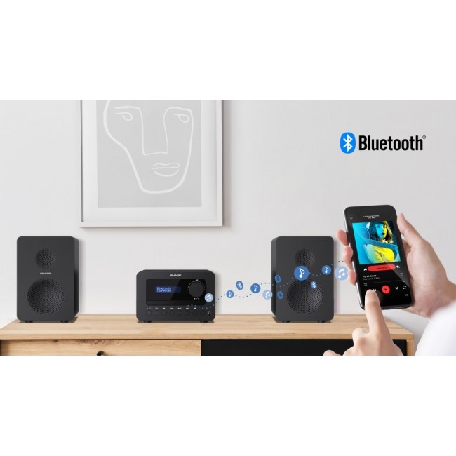 Sharp TOKYO DAB+ HI-FI Micro System Home audio micro system 40 W Black Sharp TOKYO DAB+ HI-FI Micro System Home audio micro system 40 W Black