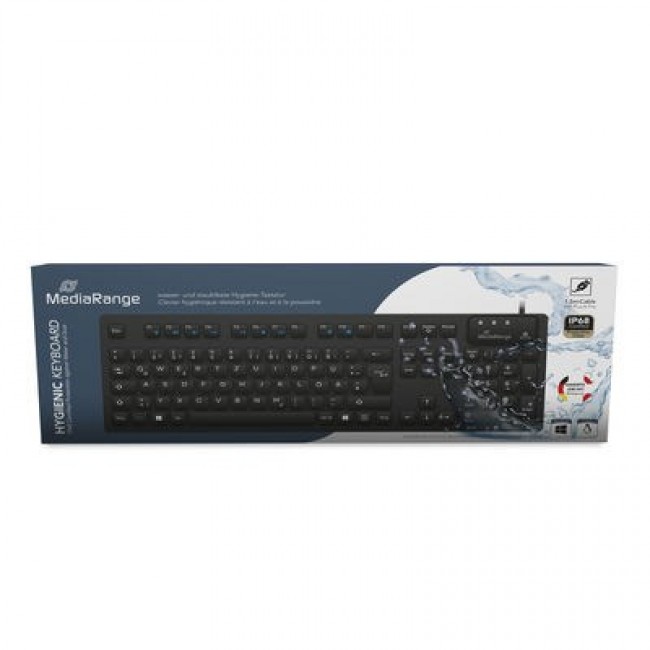 MediaRange MROS273 keyboard Home/Office USB QWERTZ German Black