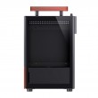 Jonsbo T6 PC Case, Mini-Tower, Mini-ITX, Tempered Glass, Wood, black